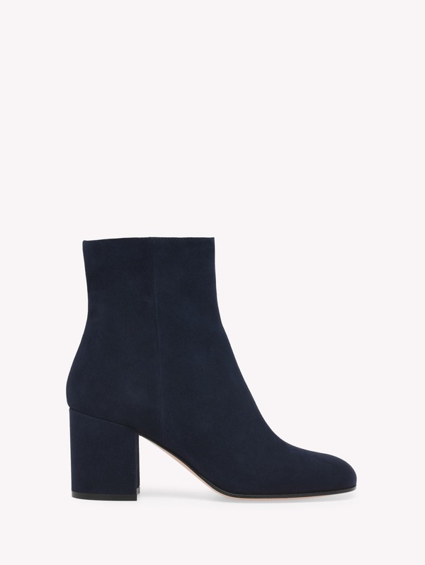 ジャンヴィト ロッシ レディース シューズ ブーツ・レインブーツ Gianvito Rossi Joelle Booties Blue Suede 青碧