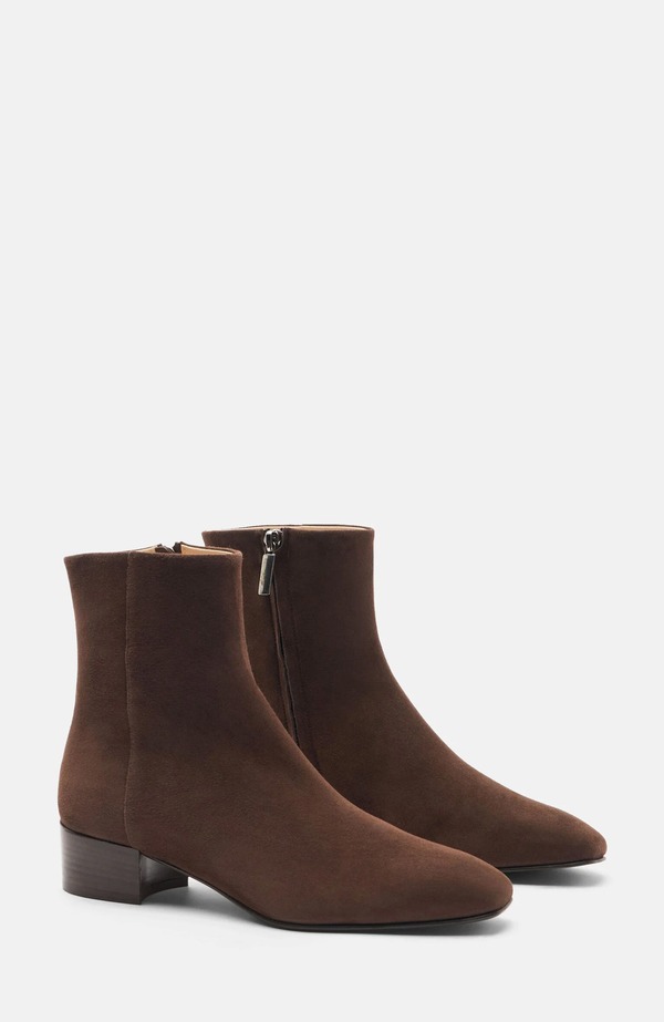 スカロッソ レディース シューズ ブーツ・レインブーツ SCAROSSO Ambra Boots Brown - Suede 赤銅色
