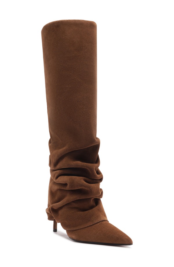 シュッツ レディース シューズ ブーツ・レインブーツ Schutz Mikki Up Cloak Pointed Toe Knee High Boot Pecan Brown ブラウン 58,080円
