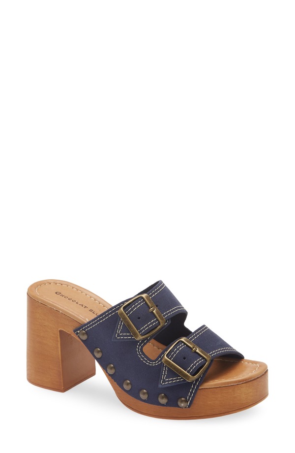 ショコラブルー レディース シューズ ヒール プラットフォーム サンダル Chocolat Blu Mega Platform Sandal Jeansuede