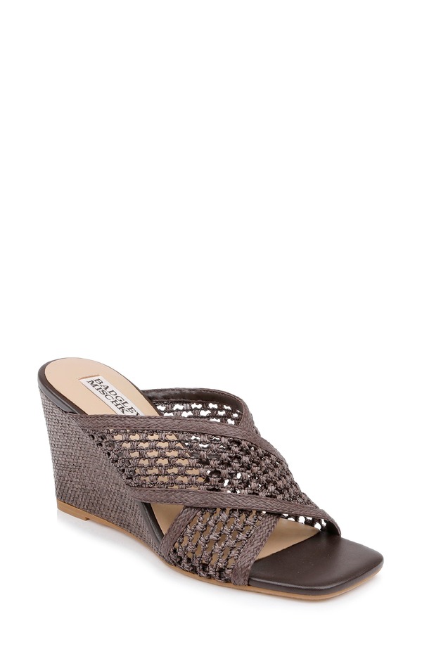 バッドグレイミッシカ レディース シューズ ヒール サンダル Badgley Mischka Collection Xandria Wedge Sandal Brown ブラウン 43,420円