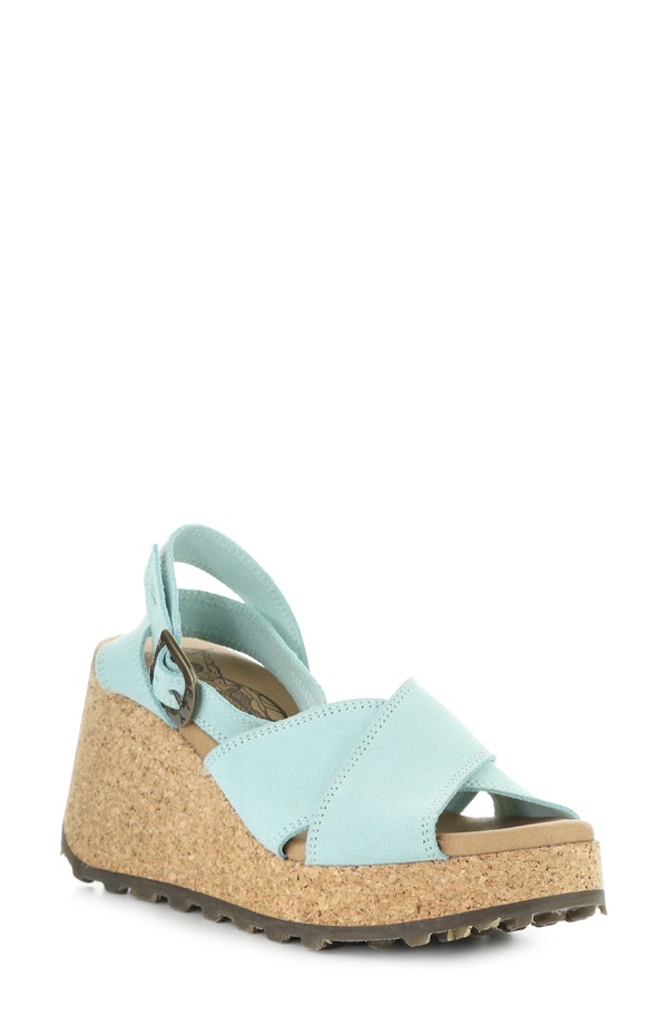 飛球英国の首都 レディース シューズ 踵 プラットホーム サンダル Fly Londony Platform Wedge Sandal Mint ペパーミント