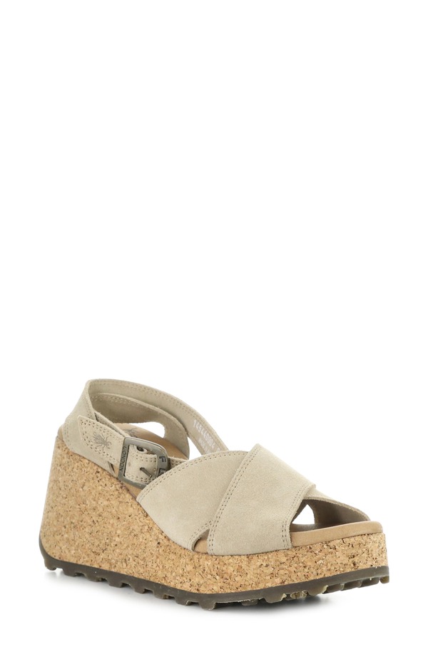フライロンドン レディース シューズ ヒール プラットフォーム サンダル Fly Londony Platform Wedge Sandal Taupe トープ