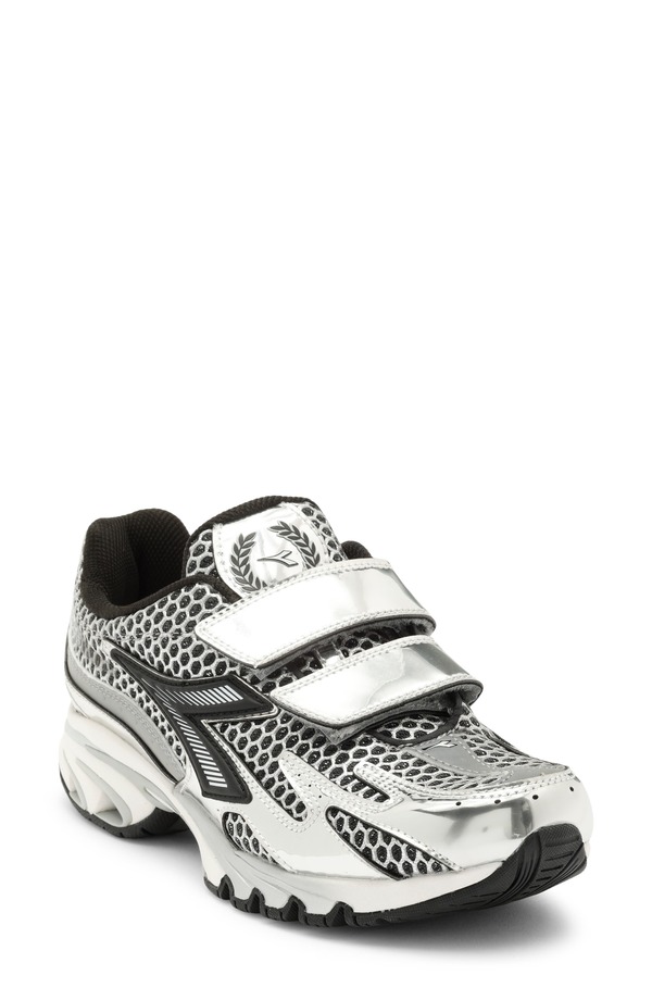 ディアドラ レディース シューズ スニーカー Diadora Gender Inclusive Mythos Propulsion 280 Strap Sneaker Silver Dd/ Black 黒いこと