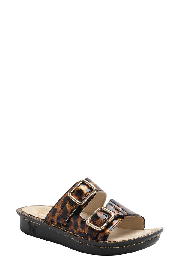 アレグリア レディース シューズ 踵 サンダル Alegria by PG Lite Verahoity Toity Slide Sandal Granimal