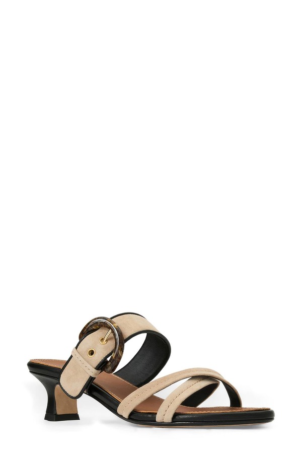 アクアタリア レディース シューズ 踵 サンダル Aquatalia Bambi Weatherproof Heel Slide Sandal Sand Suede 砂子