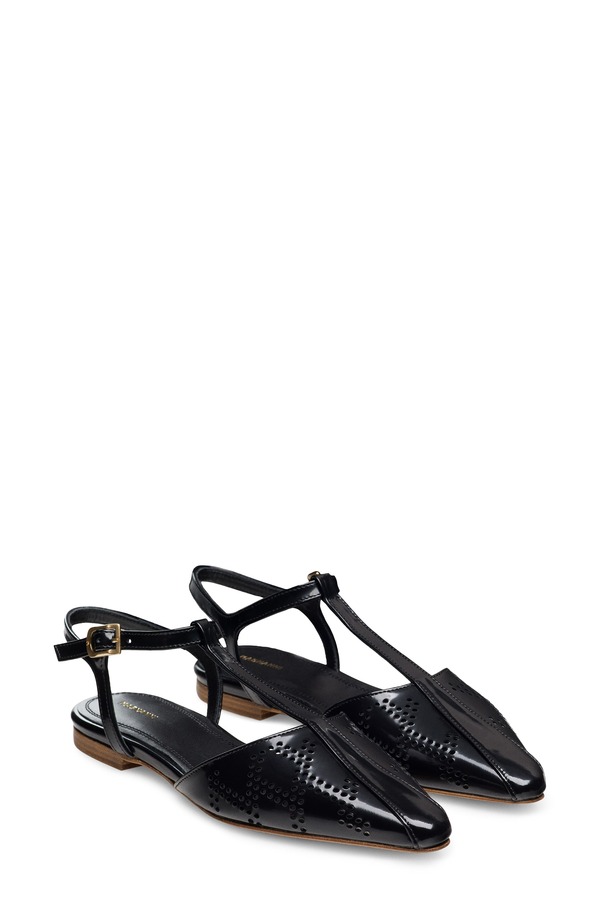 マグナーニ レディース シューズ パンプス アンクル Magnanni Sionankle Strapointed Toe Flat Black 黒いこと