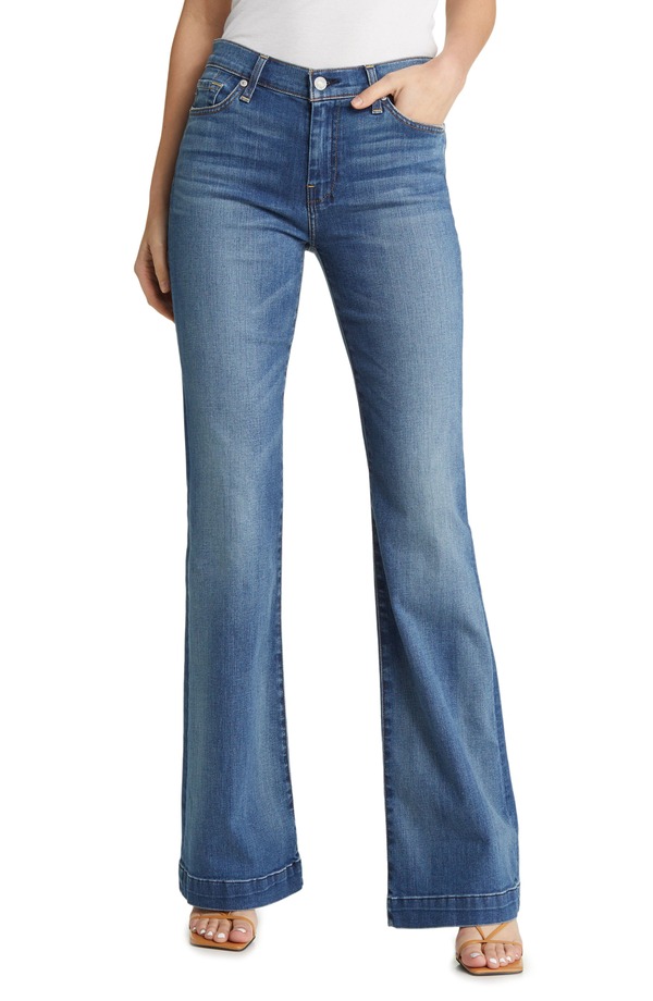 セブンフォーオールマンカインド レディース ボトムス デニムパンツ ワイドレッグ ジーンズ 7 For All Mankindojo Tailorless Wide Leg Trouser Jeans Disautlght