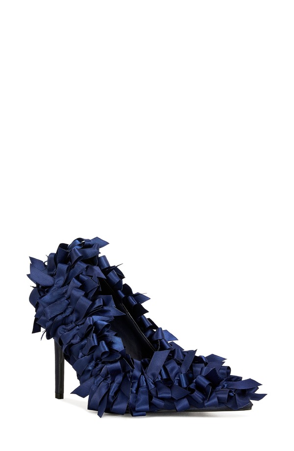 アザレア 一 レディース シューズ 踵 AZALEA WANG Lylio Bow Pump Navy 米国海軍