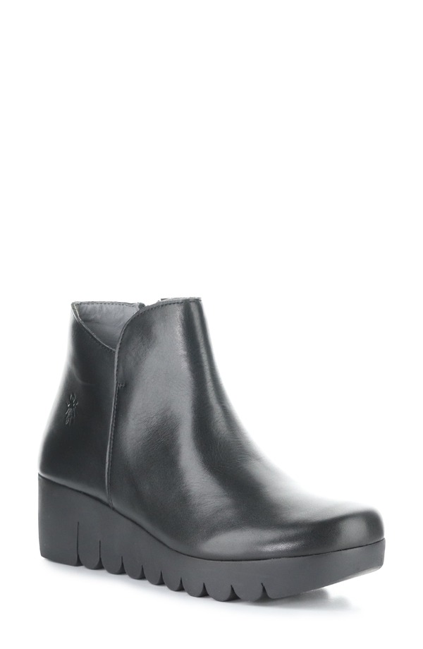 フライロンドン レディース シューズ ブーツ・レインブーツ Fly London Vang Wedge Bootie 000 Black ブラック｜ReVida 店