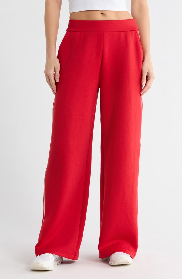 ビヨンドヨガ レディース ボトムス レギンス ワイドレッグ パンツ ニット Beyond Yoga Wide Leg Spacer Knit Pants Holly Red レッド