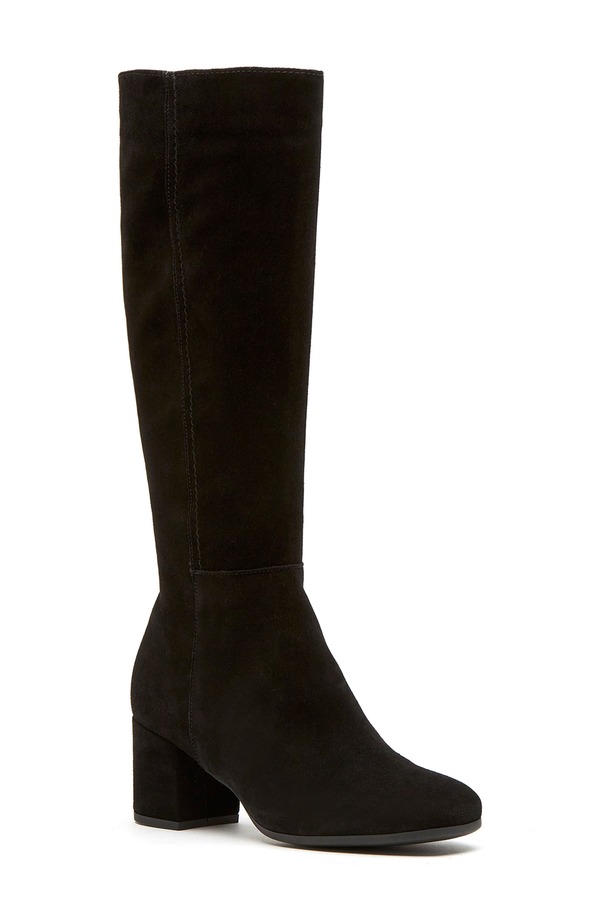 ラカナディアン レディース シューズ ブーツ・レインブーツ La Canadienne Jaxson City Dry Waterproof Knee High Boot Black Suede 黒いこと