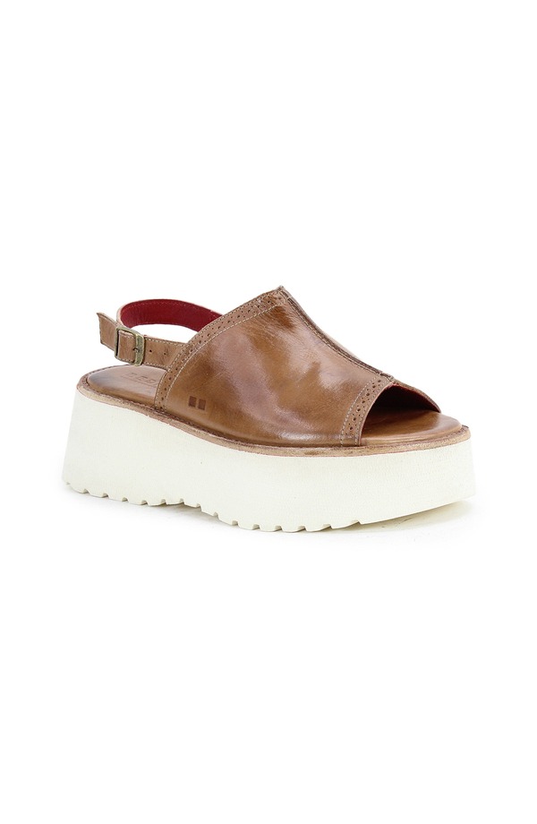 ベッドステュ レディース シューズ ヒール プラットフォーム サンダル Bed Stu Library Platform Sandal Tan Rustic タン