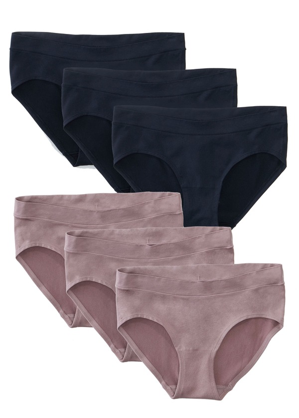 イングリッド\u0026イザベル レディース アンダーお召しもの ズボン下 マタニティ Ingrid \u0026 Isabel Maternity 6 Pack Underwear Bundle Black/Mauve 黒いこと