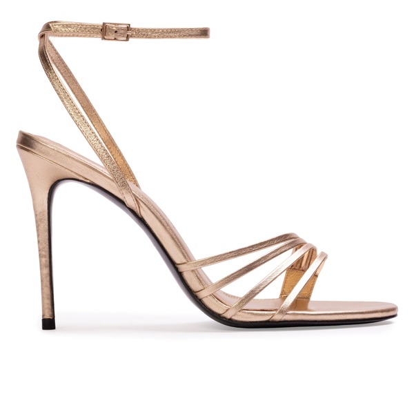 ブラックスエードスタジオ レディース シューズ 踵 サンダル トール BLACK SUEDE STUDIO Ella 100 Metallic Sandal Gold Metallic ゴールド