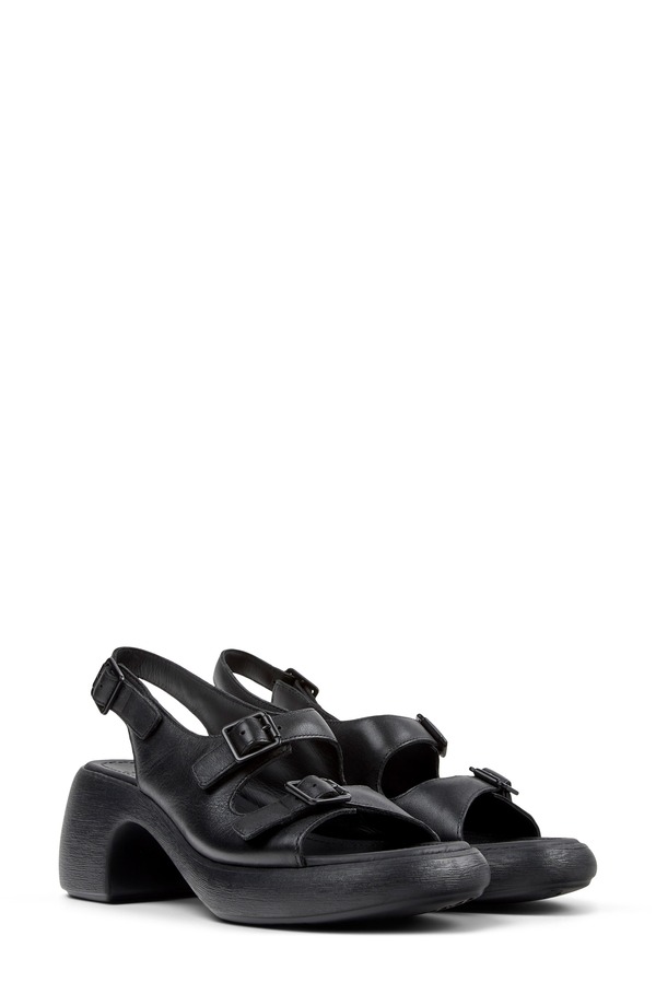 カンペール レディース シューズ ヒール サンダル Camper Thelma Slingback Sandal Black ブラック