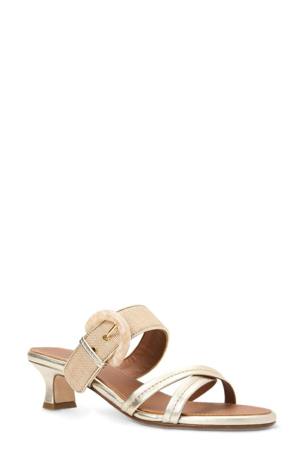 アクアタリア レディース シューズ 踵 サンダル Aquatalia Bambi Weatherproof Slide Sandal Champagne Multi 三鞭酒
