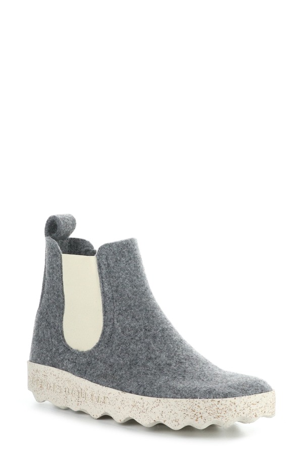 フライロンドン レディース シューズ ブーツ・レインブーツ Asportuguesas by Fly London Caia Chelsa Boot Concrete Rewooly｜ReVida 店