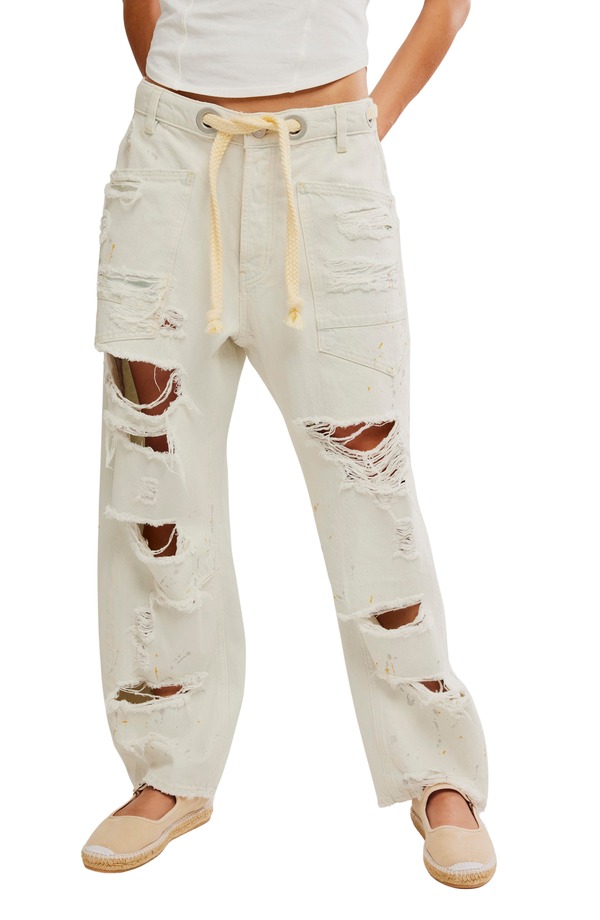 フリーピープル レディース ボトムス デニムパンツ ジーンズ Free People We the Free Moxie Mid Rise Barrel Jeansea Mist
