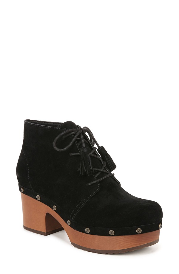 御医者さん・膝掛け レディース シューズ ブーツ・レインブーツ プラットホーム Dr. Scholl\u0027s Original Collection Chic Platform Bootie Black 黒いこと 靴-ブーツ