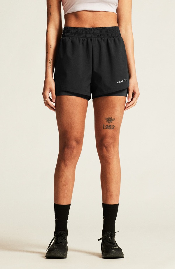 クラフト レディース ボトムス ハーフパンツ・ショーツ ショートパンツ Craft ADV Essence 2-in-1 Training Shorts Black ブラック