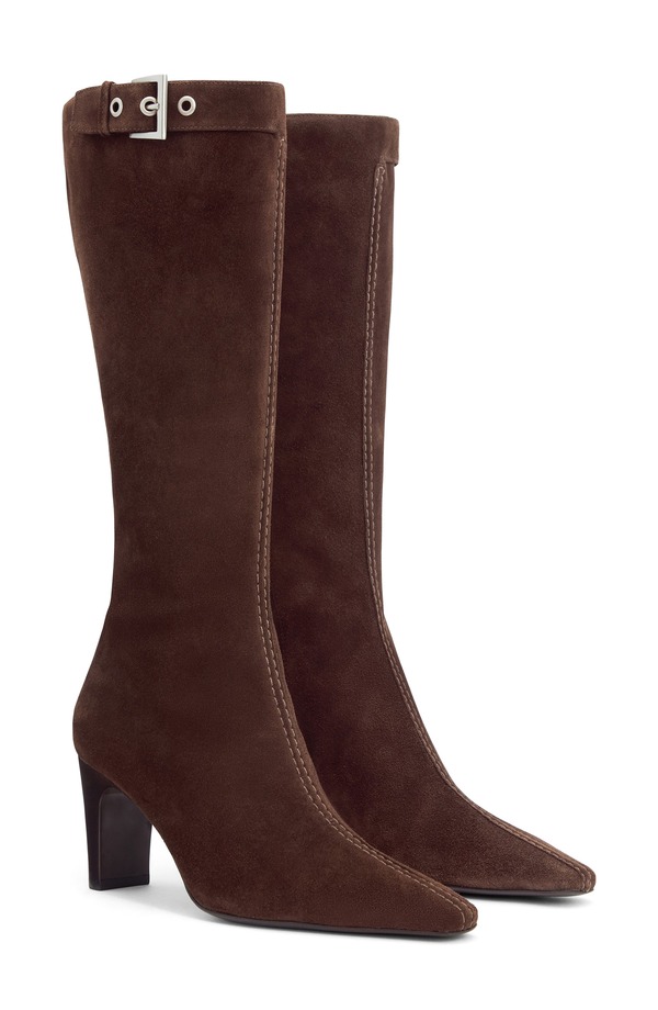 リフォーメーション レディース シューズ ブーツ・レインブーツ Reformation Tatyana Knee High Boot Espresso Suede