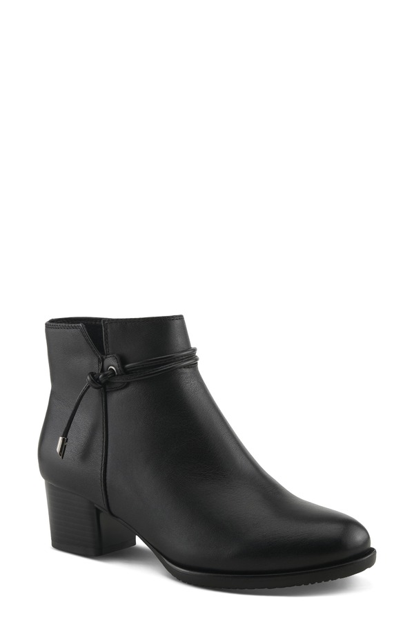 発条足取り レディース シューズ ブーツ・レインブーツ 踵 Spring Step The Reeder Block Heel Bootie Black 黒いこと