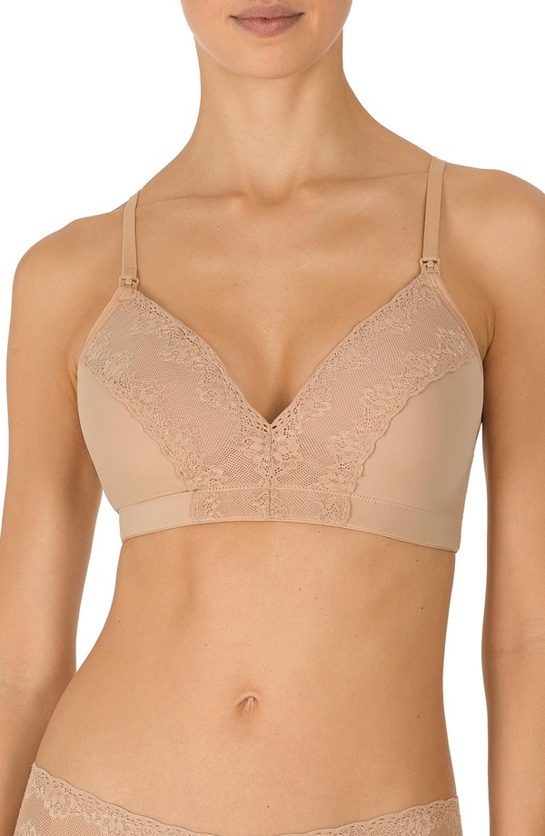 ナトリ レディース トップス Tシャツ マタニティ Natori Bliss Perfection Maternity Wireless T-Shirt Bra Cafe