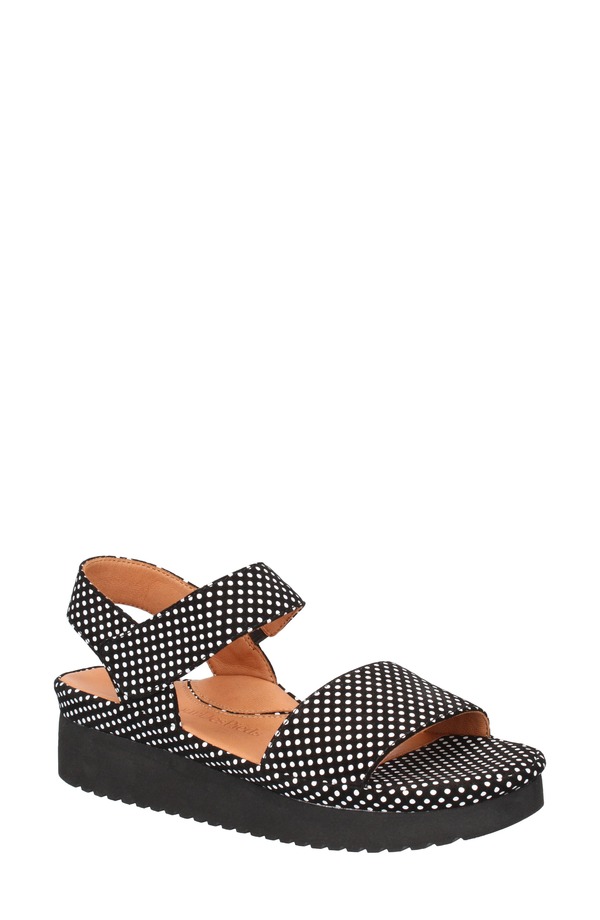 ラモールドピード レディース シューズ 踵 プラットホーム サンダル L\u0027Amour des Pieds Abrilla Platform Sandal Black/ White 白いこと