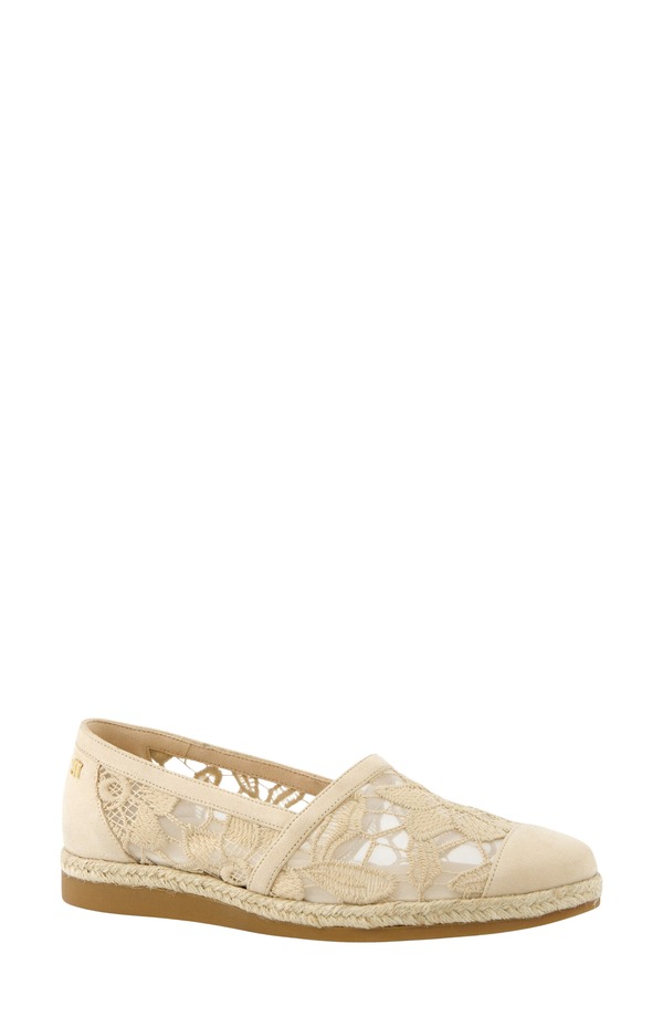 ポール・グリーン レディース シューズ パンプス レース Paul Green Danica Lace Flat Biscuit Suede Blossomesh｜ReVida 店