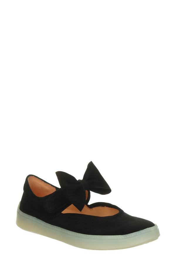 スィンク レディース シューズ パンプスニーカー Think! Turna Bow Sneaker Black 黒いこと
