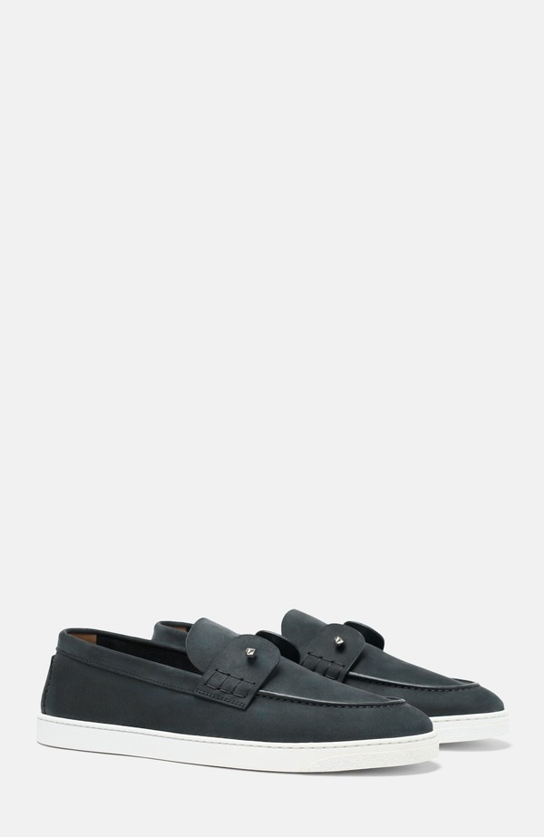 スカロッソ レディース シューズ スリッポン・ローファー SCAROSSO Coline Loafers Night Blue - Nubuck 青色