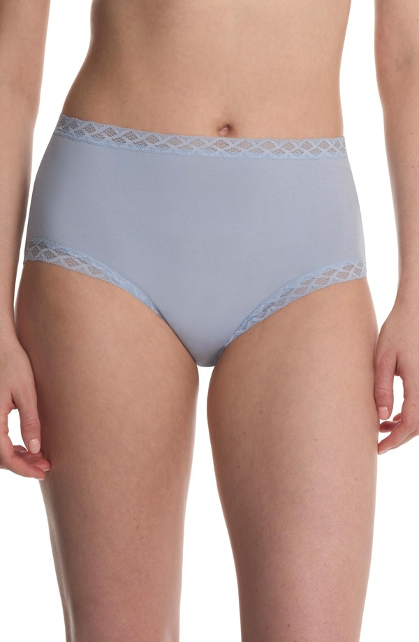 ナトリ レディース アンダーウェア パンツ コットン Natori Bliss Cotton Full Brief Blue Mist ブルー