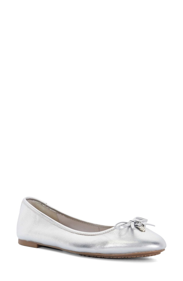 デューンロンドン レディース シューズ パンプス Dune London Hallow Flat Silver シルバー｜ReVida 店