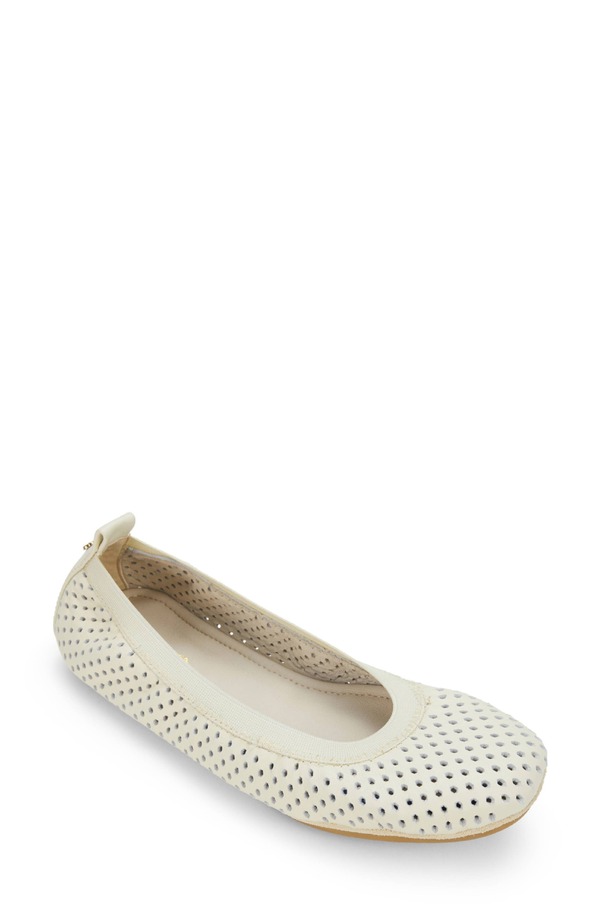 ヨシサムラ レディース シューズ パンプス Yosi Samra Samantha Foldable Ballet Flat White 白いこと