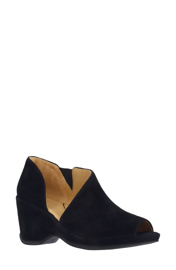 ラモールドピード レディース シューズ 踵 ブーツ L\u0027Amour des Pieds Oksana Peep Toe Bootie Black 黒いこと