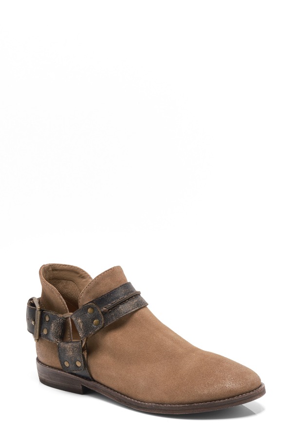 フリーピープル レディース シューズ ブーツ・レインブーツ Free People Belle Harness Bootie Fawn Suede