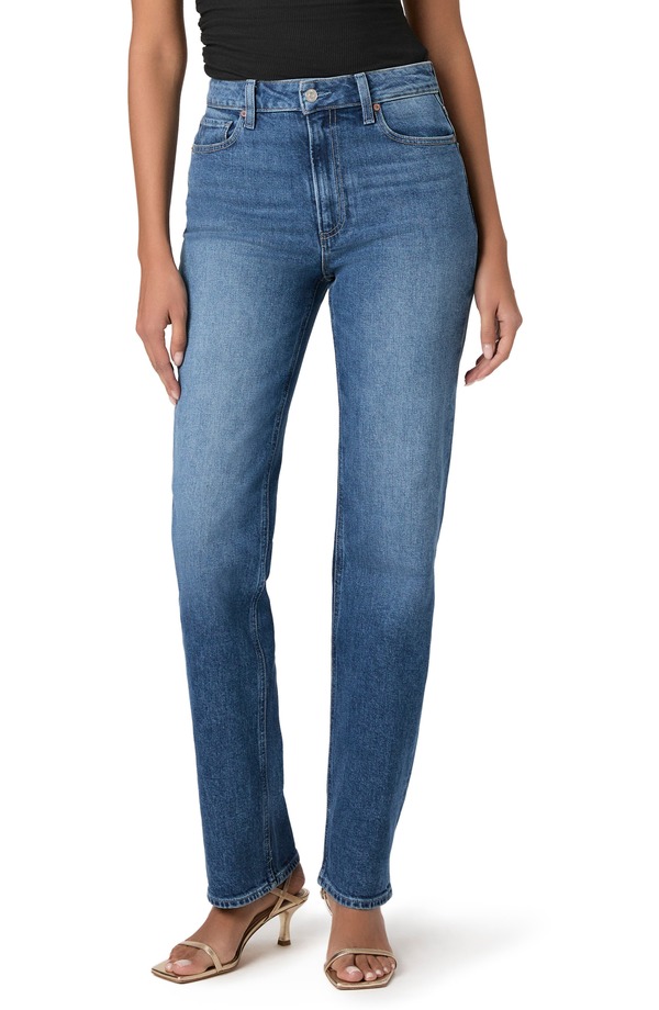 ペイジ レディース ボトムス デニムパンツ ストレート ハイウエスト ジーンズ PAIGE Stevie High Waistraight Leg Jeans Bonjour