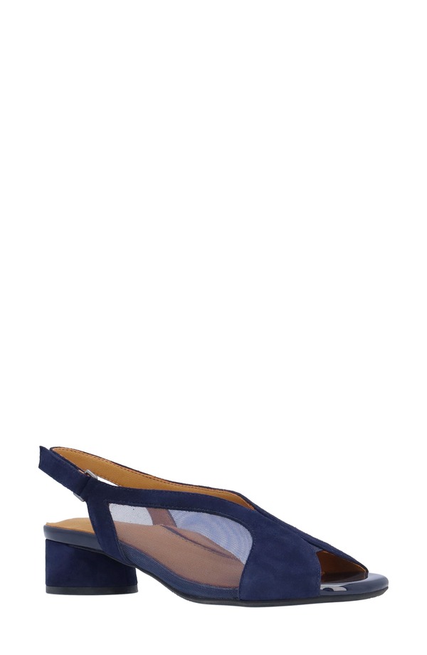 ラモールドピード レディース シューズ 踵 サンダル L\u0027Amour des Pieds Estefana Slingback Sandal Dark Blue 青色