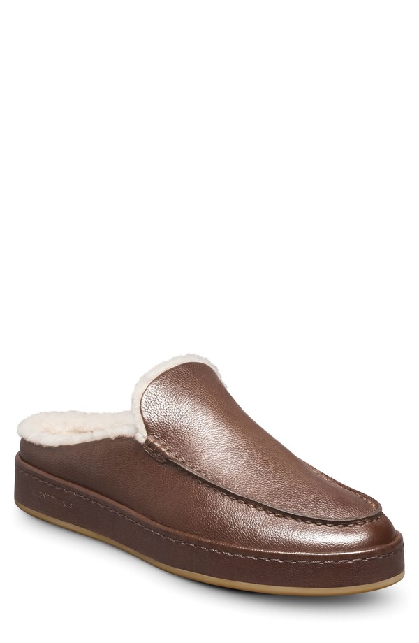 アレン エドモンズ メンズ シューズ サンダル Allen Edmonds Bowen Genuine Shearling Lined Mule Slipper Chocolate チョコレート