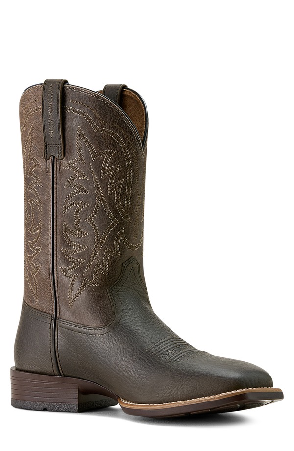 アリアト メンズ シューズ ブーツ・レインブーツ Ariat Ryden Ultra Wide Square Toe Cowboy Boot Smokey Brown ブラウン|ReVida 店