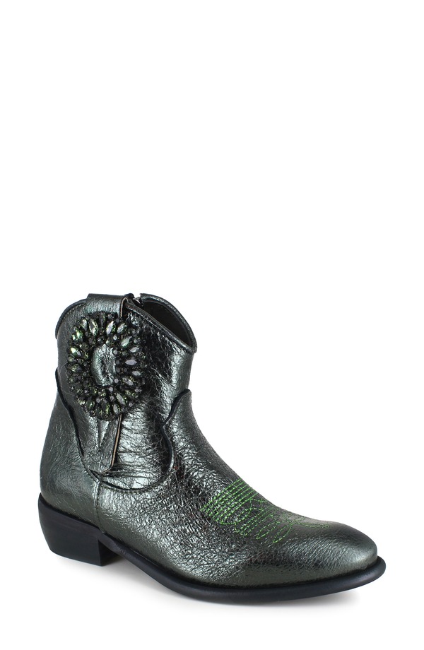 ジジ レディース シューズ ブーツ・レインブーツ ZIGI Helisent Western Boot Green Leather グリーン|ReVida 店