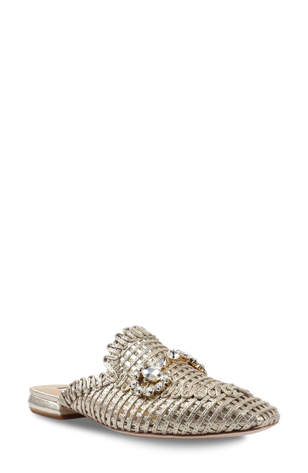 ジジ レディース シューズ 踵 ZIGIsabelle Crystal Bit Mule Gold ゴールド