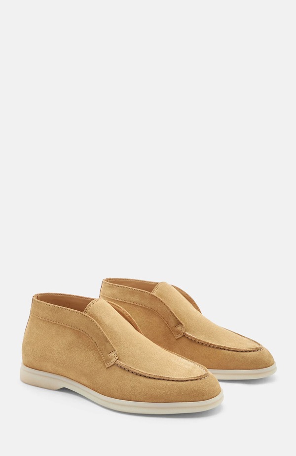 スカロッソ レディース シューズ ブーツ・レインブーツ SCAROSSO Leonarda Boots Beige - Suede ベージュ