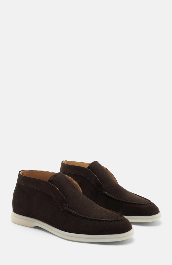 スカロッソ レディース シューズ ブーツ・レインブーツ SCAROSSO Leonarda Boots Brown - Suede 赤銅色