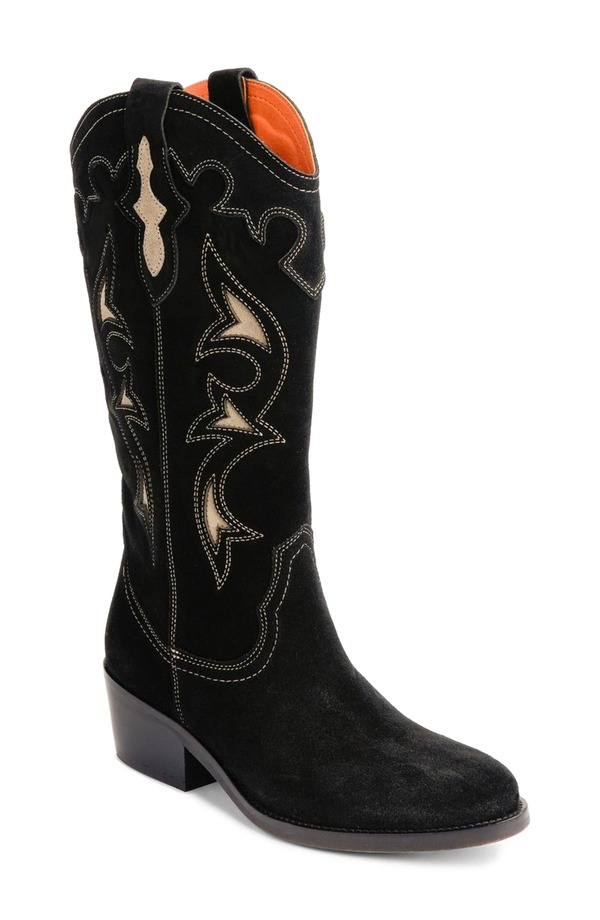 ペネロペシルバーズ レディース シューズ ブーツ・レインブーツ Penelope Chilvers Jolene Paloma Western Boot Black/ Bone 黒いこと