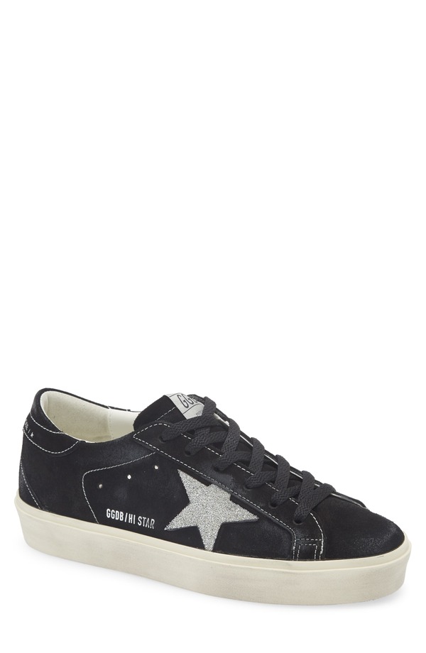 ゴールデングース レディース シューズ スニーカー Golden Goose Hi Star Sneaker Black/ Silver 黒いこと