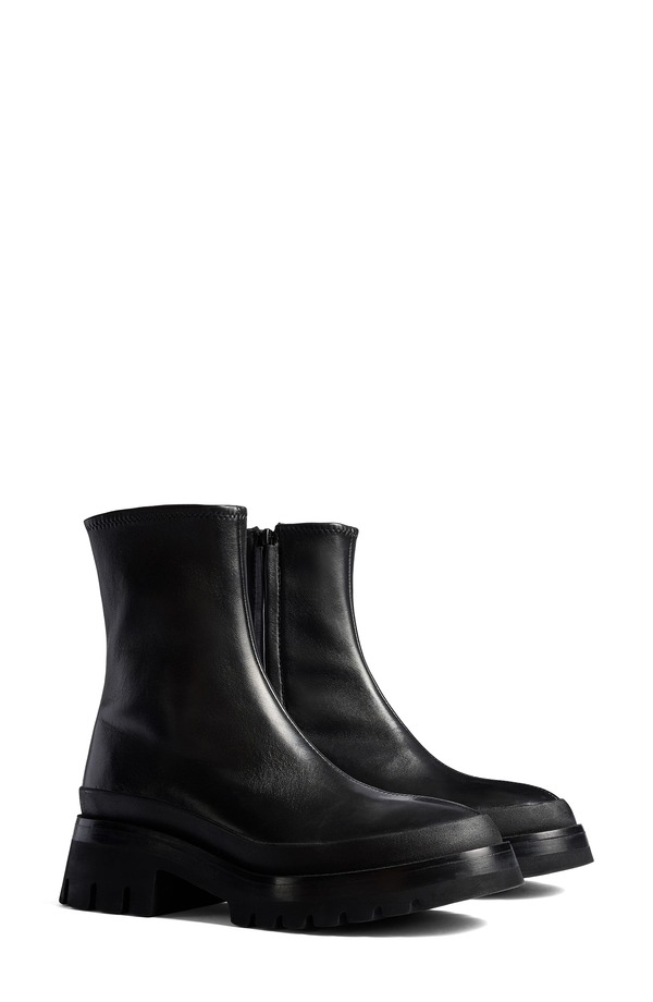 カイト レディース シューズ ブーツ・レインブーツ Khaite Fallon Lug Sole Bootie Black ブラック｜ReVida 店