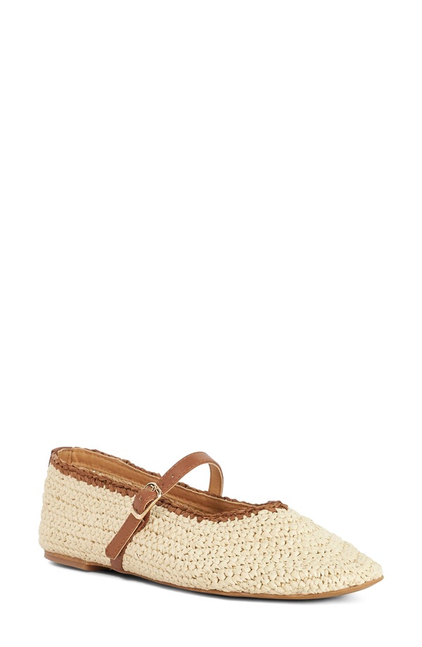 デューンロンドン レディース シューズ パンプス Dune London Haloha Mary Jane Flat Natural
