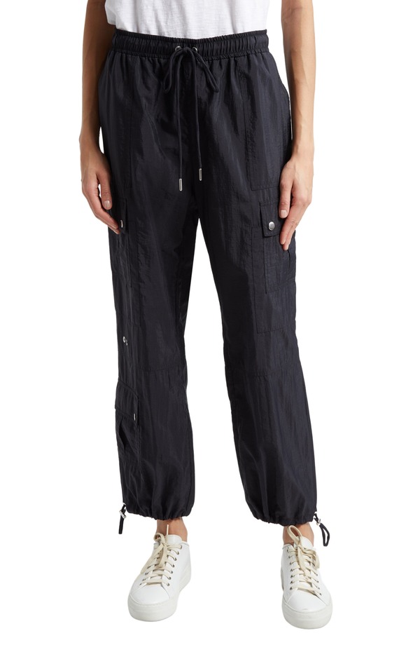 サンク セプト レディース ボトムス レギンス パンツ Cinq Sept Nitsan Parachute Pants Black ブラック